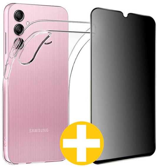 Samsung A15 hoesje en privacy screenprotector