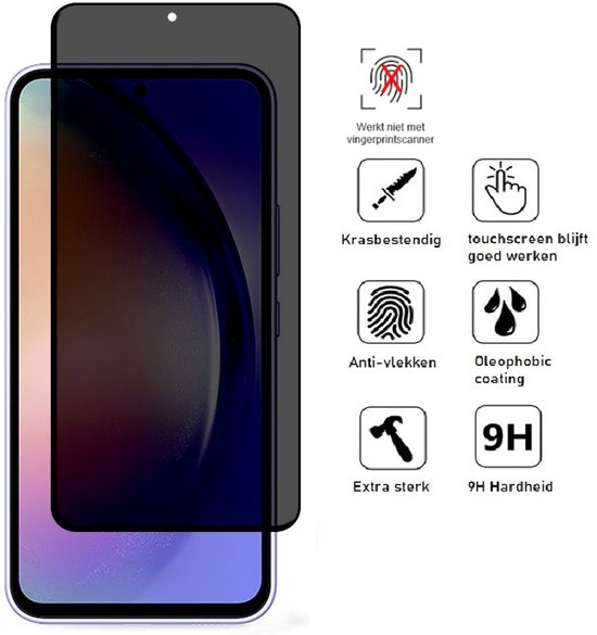 Lennexo privacy screenprotector voor Samsung A54