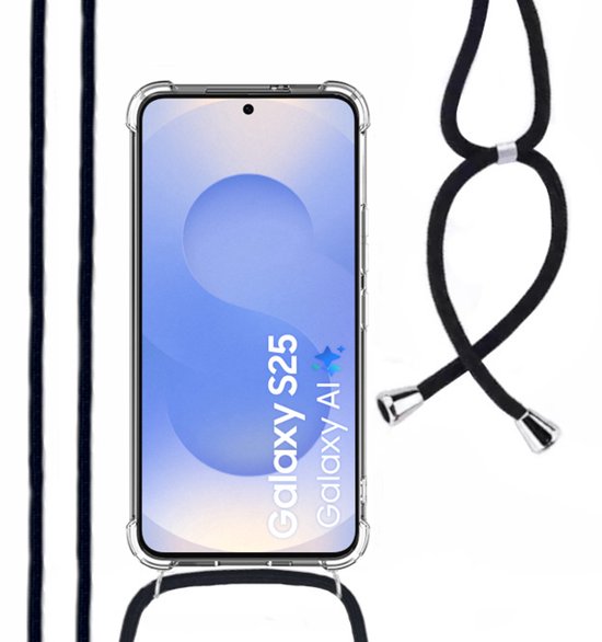 Lennexo shockproof hoesje met koord voor Samsung S25