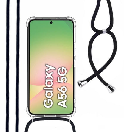 Lennexo shockproof telefoonhoesje met koord voor Samsung Galaxy A56