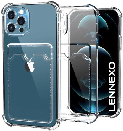 Lennexo pashouder hoesje met screenprotector voor iPhone 13 Pro Max