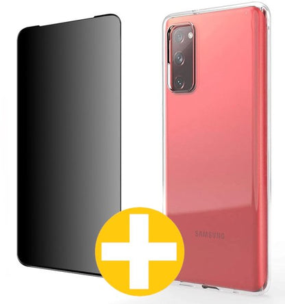 Samsung S20 FE transparant hoesje en privacy screenprotector