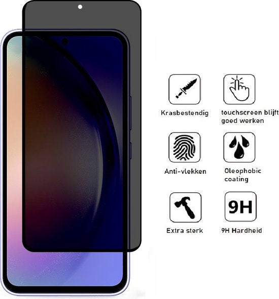Lennexo privacy screenprotector voor Samsung A54