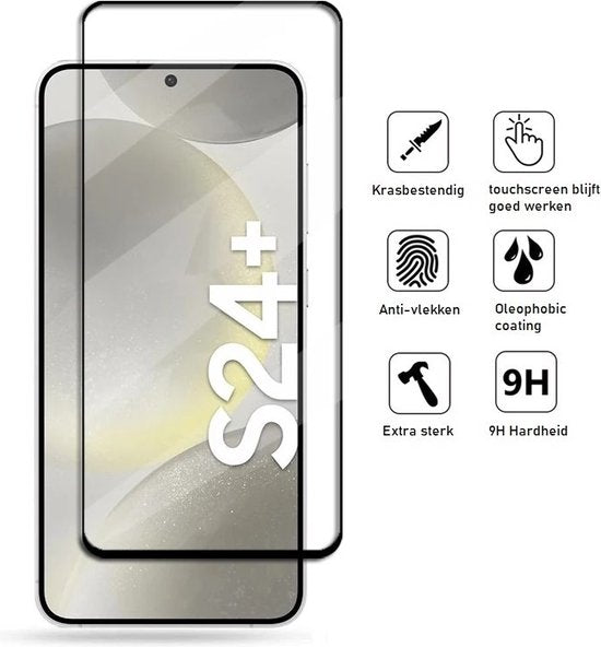 Full Cover Screenprotector voor Samsung Galaxy S24+
