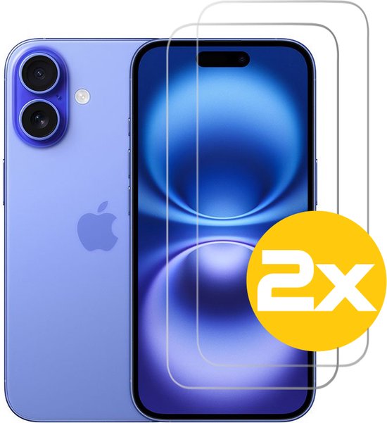 Lennexo gehard glas screenprotector voor iPhone 16 Plus