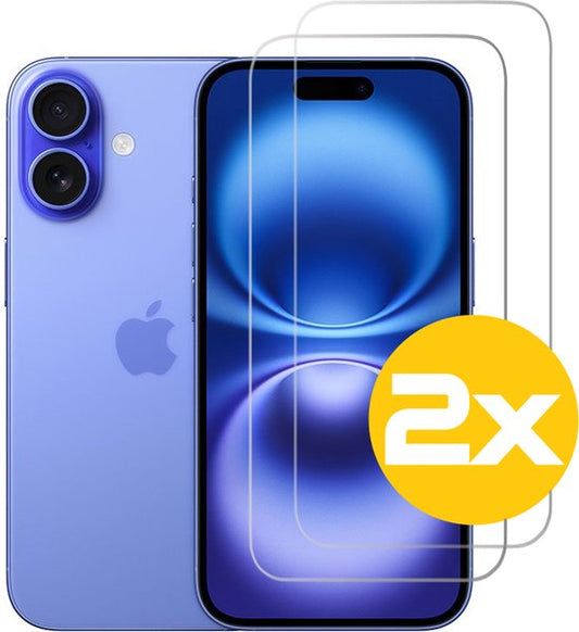 Lennexo gehard glas screenprotector voor iPhone 16 Plus