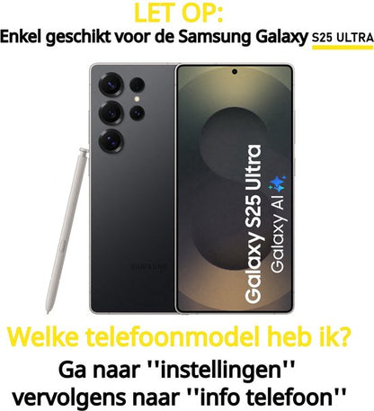 Screenprotector geschikt voor Samsung Galaxy S25 Ultra tempered glass