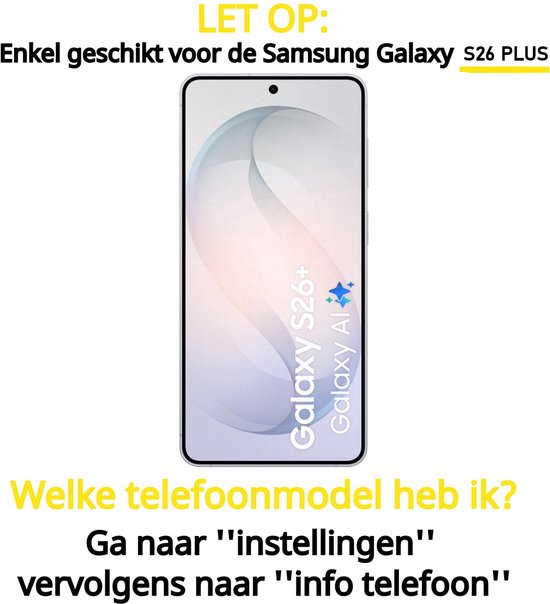 Lennexo hoesje en screenprotector Samsung Galaxy S26+