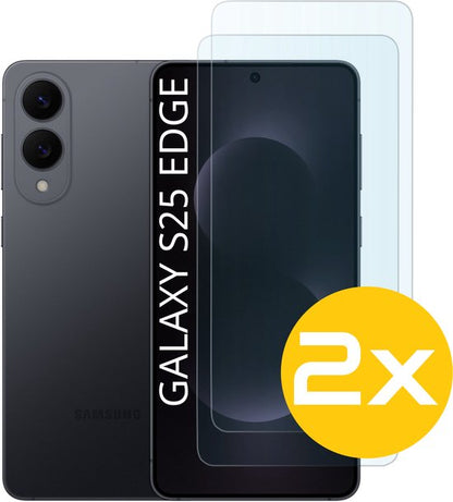 Lennexo Tempered Glass Screenprotector Geschikt Voor Samsung Galaxy S25 EDGE