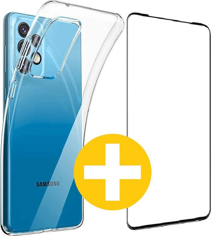Lennexo Combi Transparant Hoesje en Screenprotector Samsung Galaxy A52