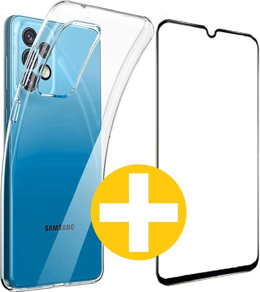 Lennexo hoesje en screenprotector voor Samsung Galaxy A13