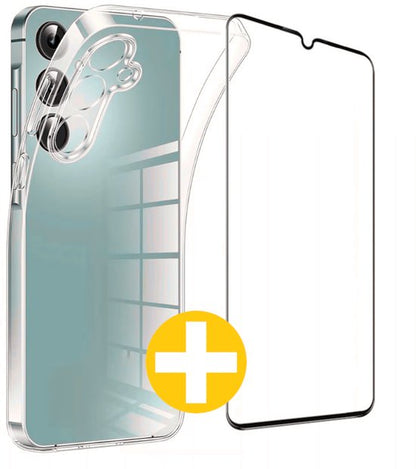 Lennexo transparant hoesje en screenprotector voor Samsung A16