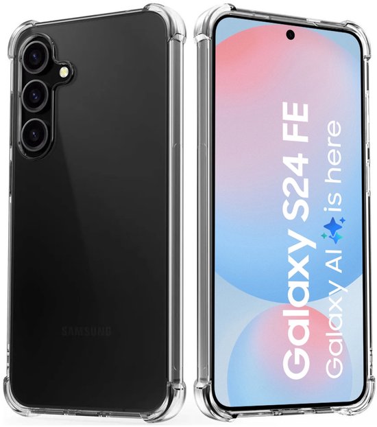 Anti-shock hoesje en screenprotector voor Samsung S24 FE