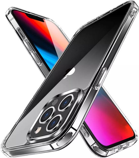 Lennexo transparant siliconen hoesje voor iPhone 15 Pro