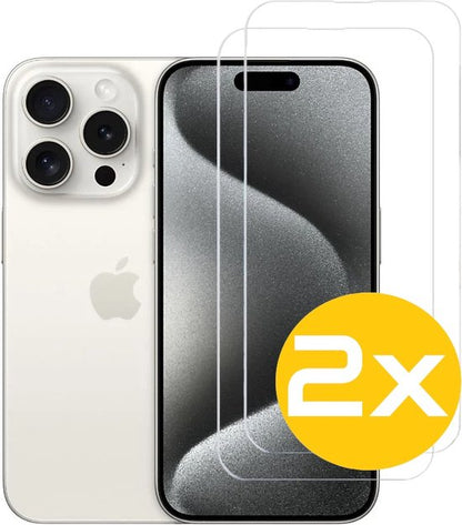 Lennexo iPhone 15 Pro Max screenprotector 2 stuks