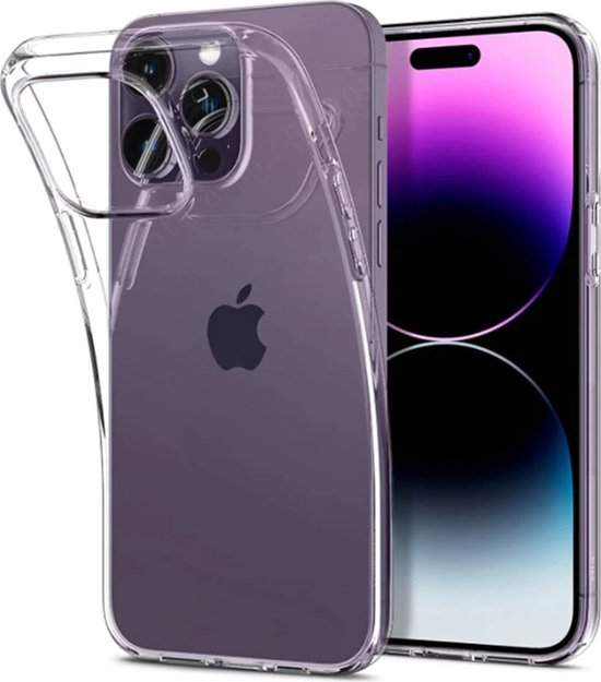 Lennexo transparant siliconen hoesje voor iPhone 14 Pro