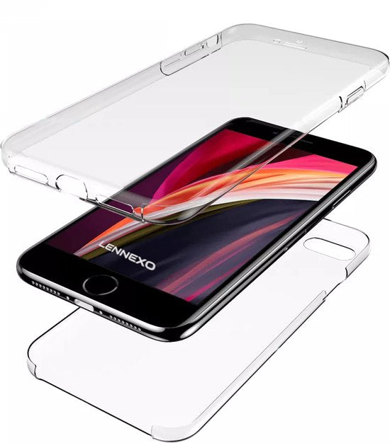 Lennexo 360° Hoesje Geschikt voor iPhone SE / 8 / 7