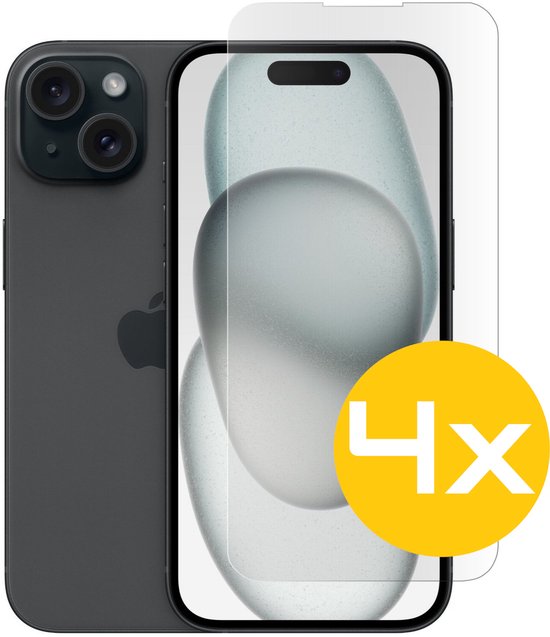 Lennexo iPhone 15 Tempered Glass Screenprotector