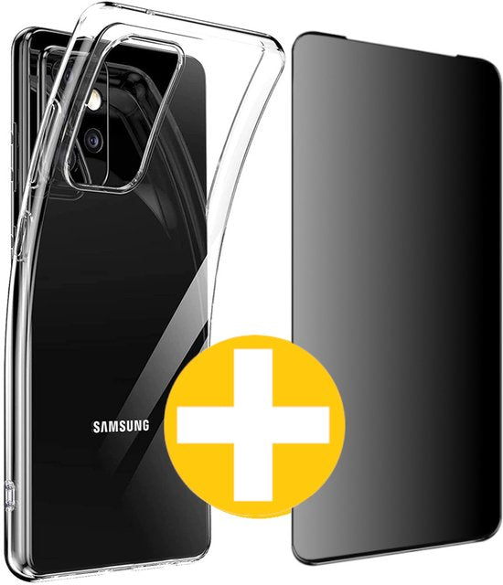 Samsung Galaxy A53 hoesje en privacy screenprotector