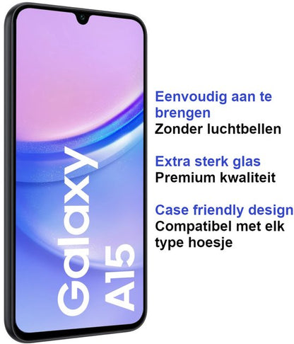 ArmorDrop Full Guard Screenprotector Geschikt Voor Samsung A15