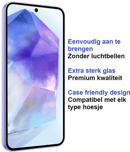 Armordrop Full Guard screenprotector voor Samsung A55