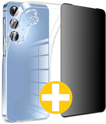 Samsung A55 hoesje met privacy screenprotector