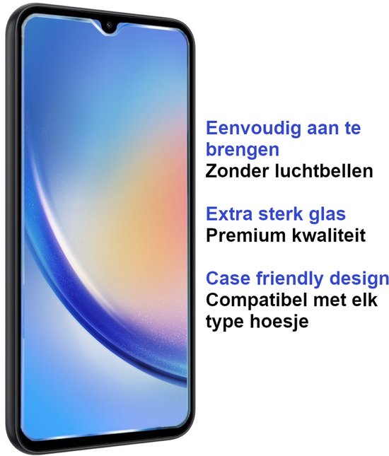 Armordrop Samsung A34 glazen screenprotector