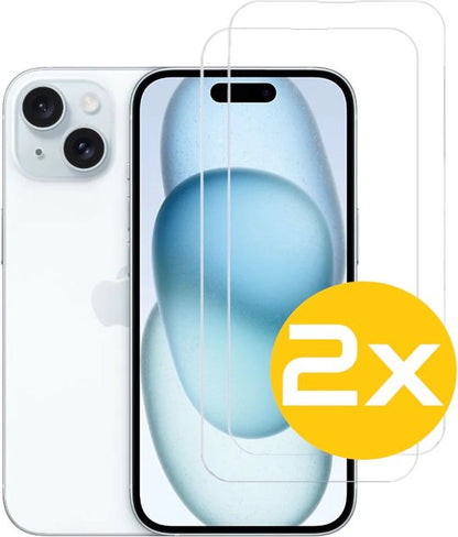 Lennexo Tempered Glass Screenprotector voor iPhone 15 Plus