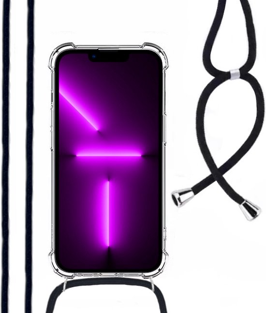 Lennexo iPhone 13 Pro Max shockproof hoesje met koord