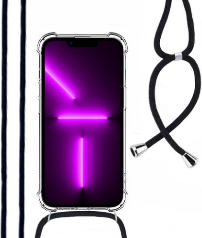 Lennexo iPhone 13 Pro Max shockproof hoesje met koord
