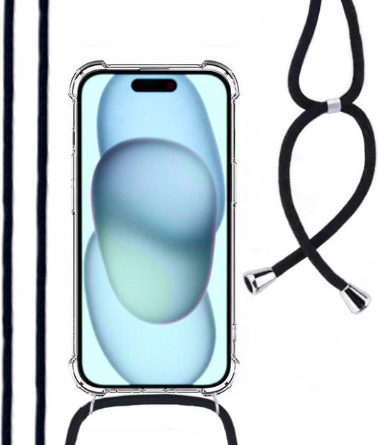 Lennexo Shockproof Hoesje Met Koord iPhone 15 Plus
