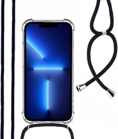 Lennexo iPhone 13 shockproof telefoonhoesje met koord