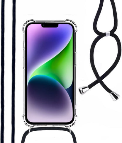 Lennexo telefoonhoesje met koord voor iPhone 14 Plus