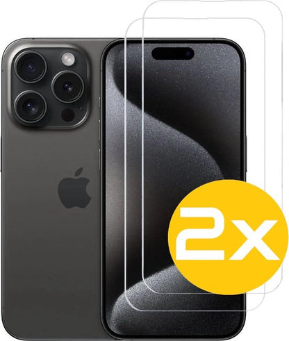 Screenprotector Geschikt voor iPhone 15 Pro Tempered Glass