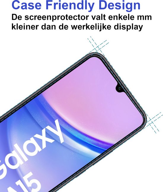 Armordrop screenprotector voor Samsung A15
