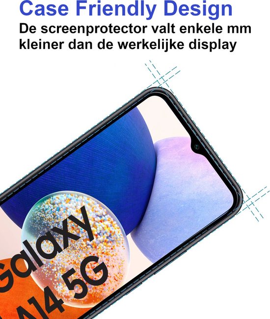 ArmorDrop transparant hoesje met screenprotector voor Samsung A14