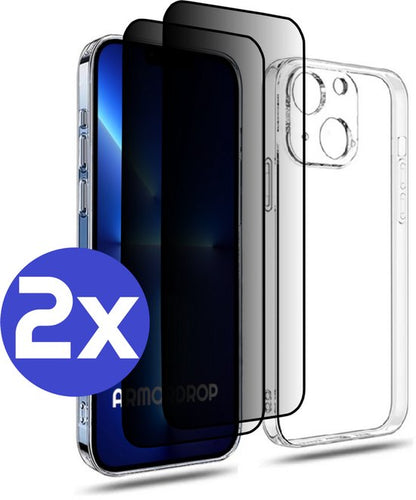ArmorDrop transparant hoesje met privacy screenprotector