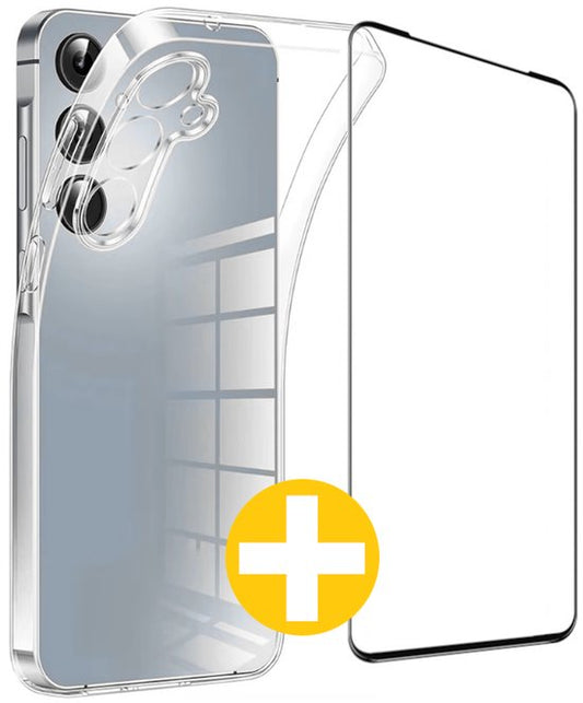 Lennexo transparant telefoonhoesje en screenprotector voor Samsung Galaxy S24 FE
