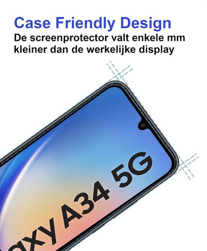 Armordrop Samsung A34 glazen screenprotector