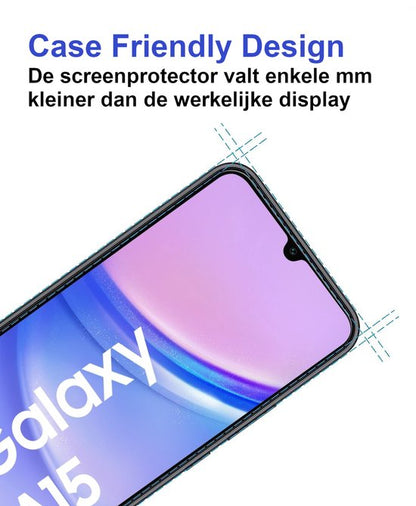 ArmorDrop Full Guard Screenprotector Geschikt Voor Samsung A15