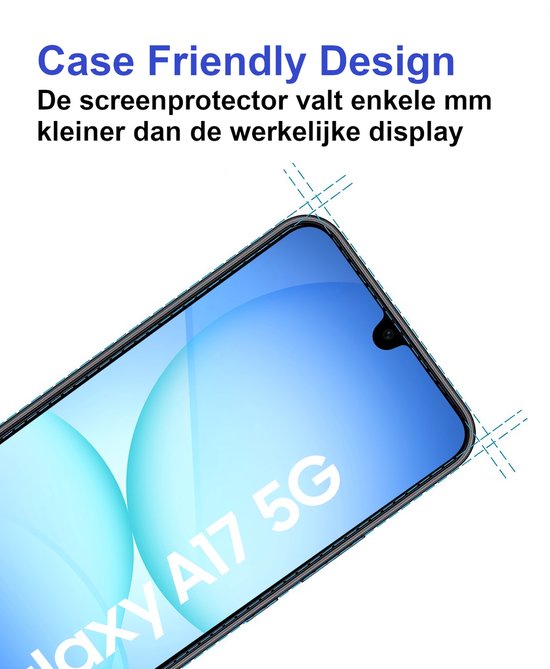 Armordrop glazen screenprotector voor Samsung A17