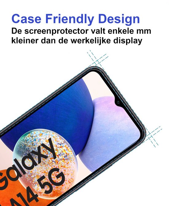 Armordrop Full Guard screenprotector voor Samsung A14