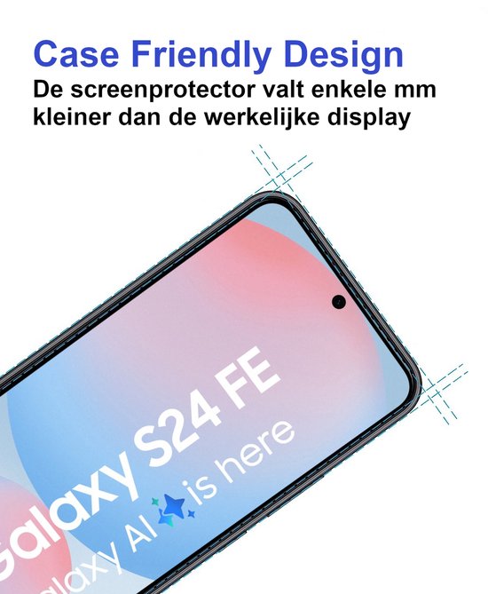 Armordrop screenprotector voor Samsung S24 FE