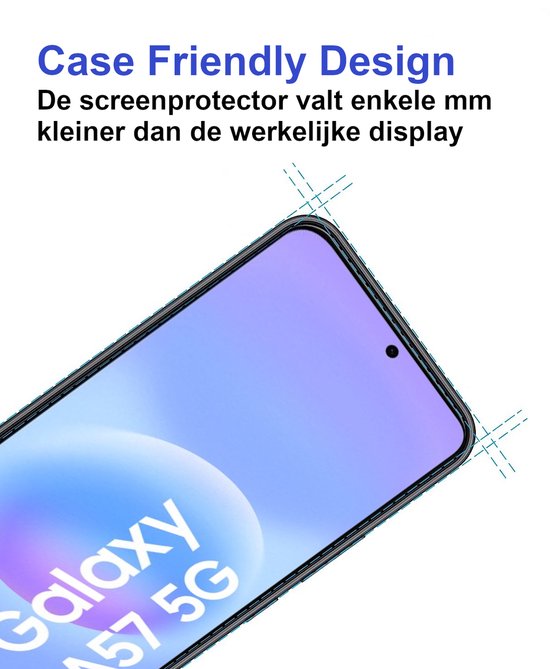 Armordrop Gehard Glas Screenprotector Geschikt Voor Samsung A57 - 2 Stuks
