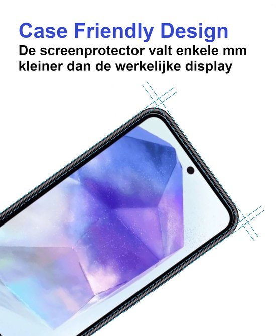 Armordrop Full Guard screenprotector voor Samsung A55