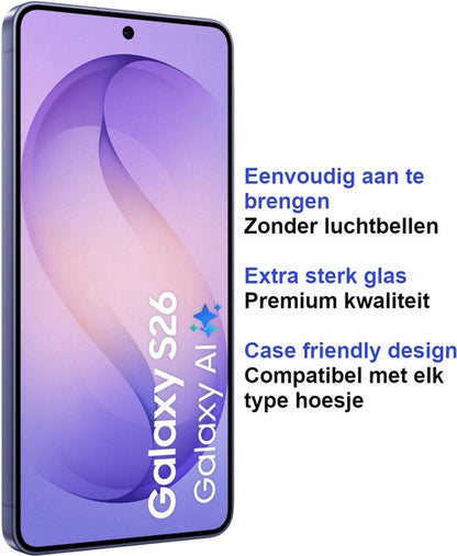 Armordrop glazen screenprotector voor Samsung S26