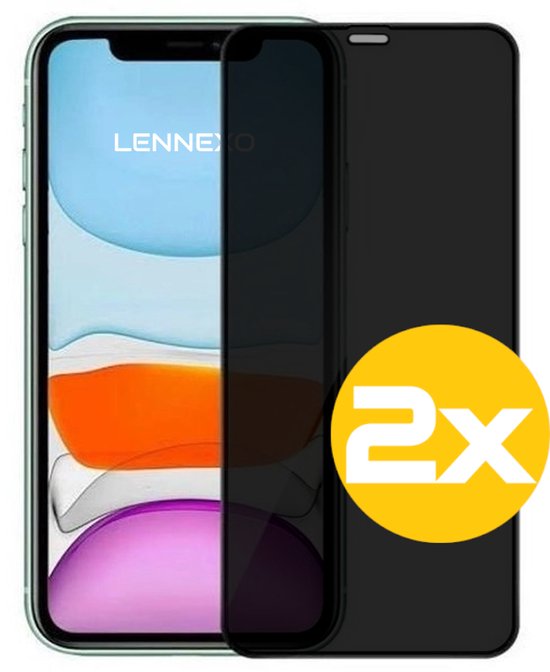 Lennexo privacy screenprotector voor iPhone 11 / XR