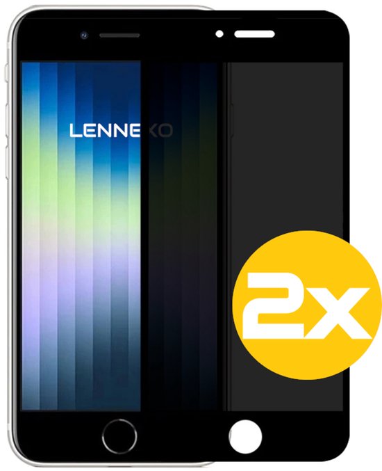 Lennexo privacy screenprotector voor iPhone SE/8/7