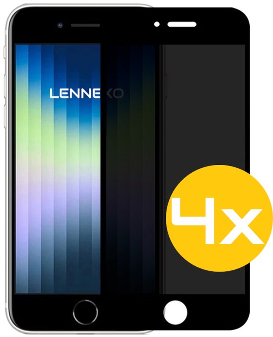 Lennexo privacy screenprotector voor iPhone SE / 8 / 7