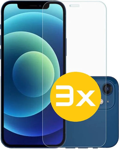 iPhone 12 / 12 Pro Tempered Glass Screenprotector 3-Pack